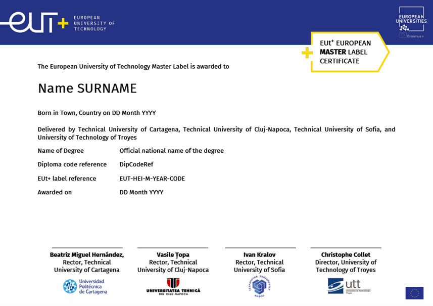 EUt+ certificate